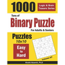 Tons of Binary Puzzle for Adults & Seniors: 1000 Easy to Hard (10x10)