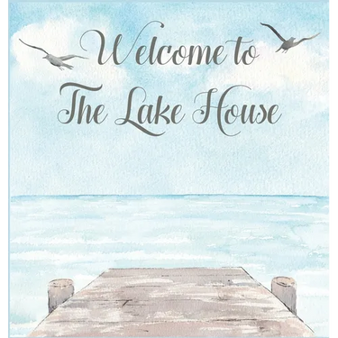 Lake house guest book (Hardcover) for vacation house, guest house, visitor comments book