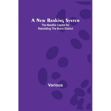 A New Banking System; The Needful Capital for Rebuilding the Burnt District