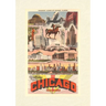 Vintage Lined Notebook Greetings from Chicago