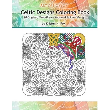 Celtic Designs Coloring Book: 20 Original, Hand-Drawn Knotwork & Spiral Designs