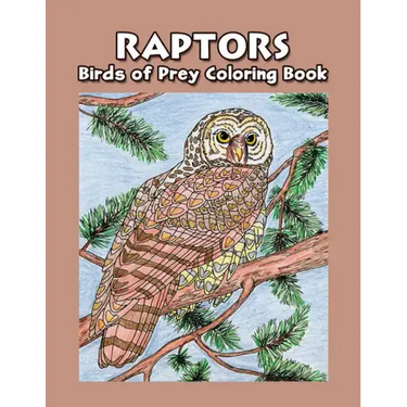 Raptors - Birds of Prey Coloring Book