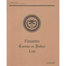 Firearms Curios or Relics List