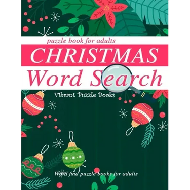 Christmas word search puzzle book for adults.: Word find puzzle books for adults