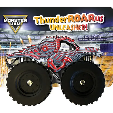 Monster Jam: Thunderroarus Unleashed! a Board Book with Wheels