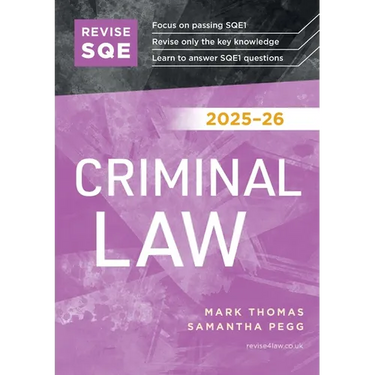 Revise SQE Criminal Law 2025-26