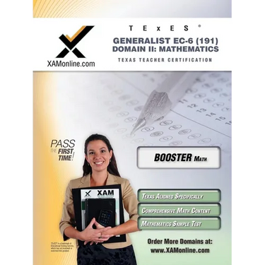 TExES Generalist Ec-6 191 Mathematics Boost Edition