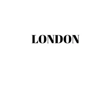 London: Hardcover White Decorative Book for Decorating Shelves, Coffee Tables, Home Decor, Stylish World Fashion Cities Design