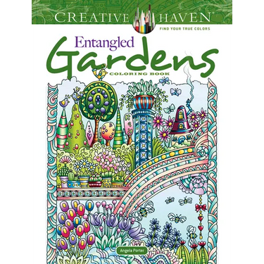Creative Haven Entangled Gardens Coloring Book