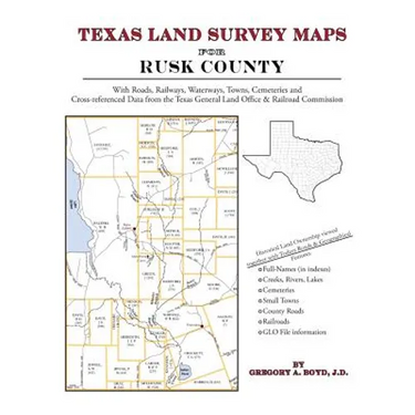 Texas Land Survey Maps for Rusk County