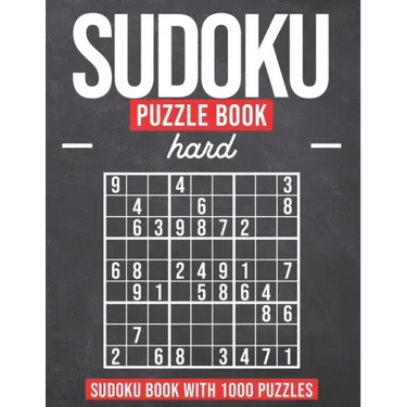 Sudoku Puzzle Book Hard: Sudoku Puzzle Book with 1000 Puzzles - Hard - For Adults and Kids