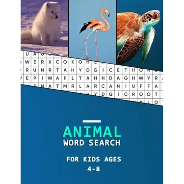 Animal word search for kids ages 4-8: Big word finder book for children literacy development Animal Category puzzles to learn as you hunt!