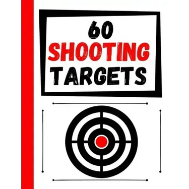60 Shooting Targets: Large Paper Perfect for Rifles / Firearms / BB / AirSoft / Pistols / Archery & Pellet Guns