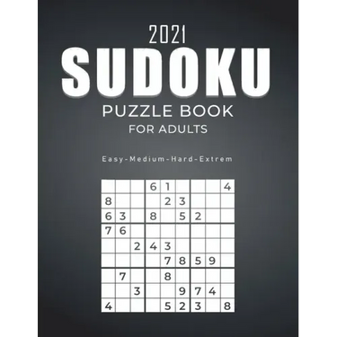 2021 Sudoku Puzzle Book for Adults: 1000 Sudoku Puzzles for Beginners and Pros Easy-Medium-Hard- Sudoku Puzzles Sudoku Brain Game For Adults Perfect G