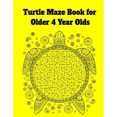 Turtle Maze Book for Older 4 Year Olds