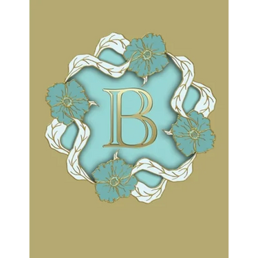 B: 100 Pages 8.5" X 11" Monogram Notebook College Ruled Line Paper