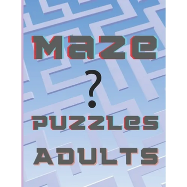 Maze puzzles adults: activity book