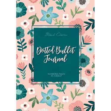 Dotted Bullet Journal: Medium A5 - 5.83X8.27 (Spring Flowers)