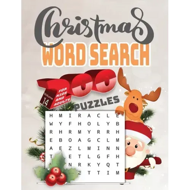 christmas word search 200 puzzles for kids and adults Volume14: Holiday Puzzle Book with Answers Large Print 254 pages, beautiful- time- christmas- wo