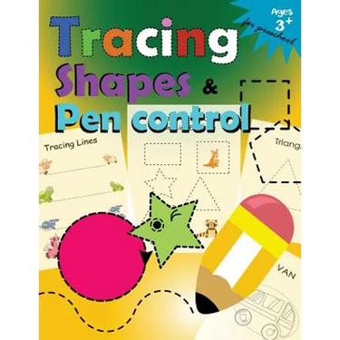 Tracing shapes & Pen control for Preschool: Kindergarten Tracing Workbook