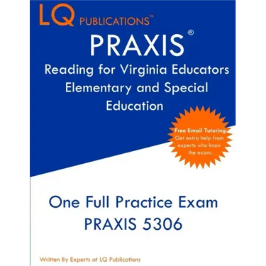 PRAXIS Reading for Virginia Educators Elementary and Special Education: One Full Practice Exam - Free Online Tutoring - Updated Exam Questions