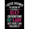 I Never Dreamed I'd Grow Up To Become a Sexy Crocheting Lady: Crochet Project Book - Organise 60 Crochet Projects & Keep Track of Patterns, Yarns, Hoo