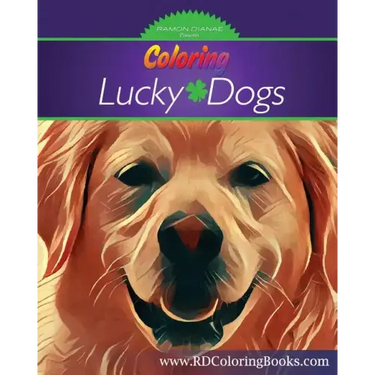 Coloring Lucky Dogs: Adult Coloring Book