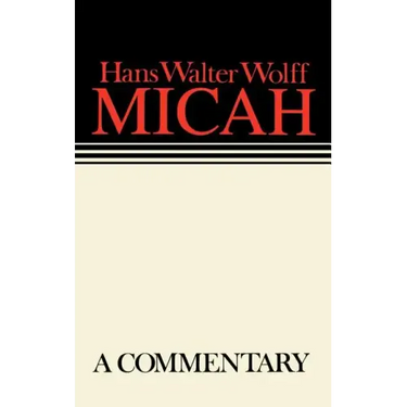 Micah: Continental Commentaries
