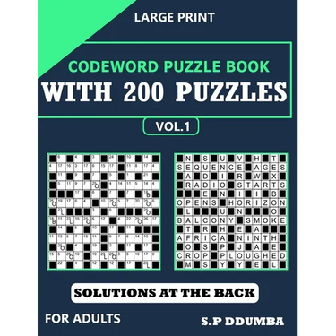 Codeword Puzzle Book with 200 Puzzles