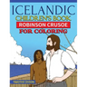 Icelandic Children's Book: Robinson Crusoe for Coloring