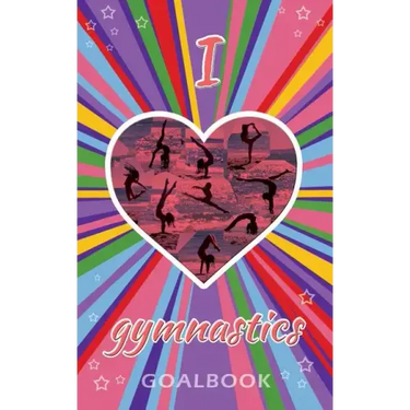 I Love Gymnastics Goalbook Journal (purple/stripes cover #4): WAG junior