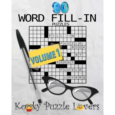 Word Fill-In Puzzle Book, 90 Puzzles: Volume 1