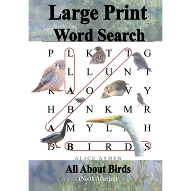 Large Print Word Search: All About Birds (North America)