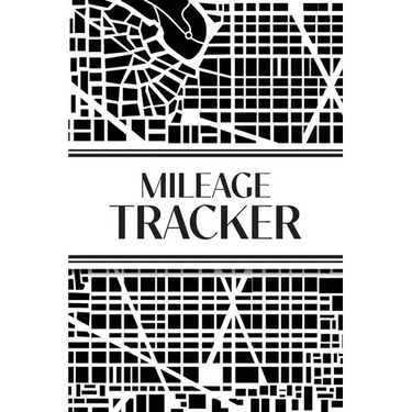 Mileage Tracker (Urban Map Black and White): 6"x9" 4 Car Mileage Tracker Over 100 pages and 30+ Entries Per Page! Auto Vehicle Mileage Journal, Odomet