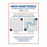 Math Maze Puzzle: The Math Alternative to Crossword Puzzle!