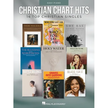 Christian Chart Hits: 14 Top Christian Singles Arranged for Easy Piano with Lyrics