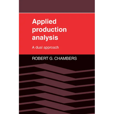 Applied Production Analysis: A Dual Approach