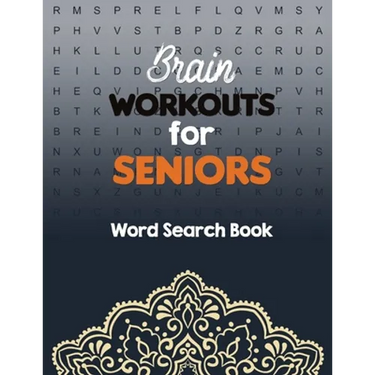 Brain Workouts for Seniors: Word Search Book Easy-to-see Full Page Seek and Circle Word Searches, Brian game book for seniors in this Christmas Gi