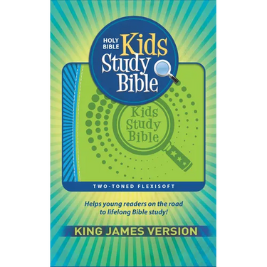 KJV Kids Study Bible, Flexisoft (Red Letter, Imitation Leather, Green/Blue)