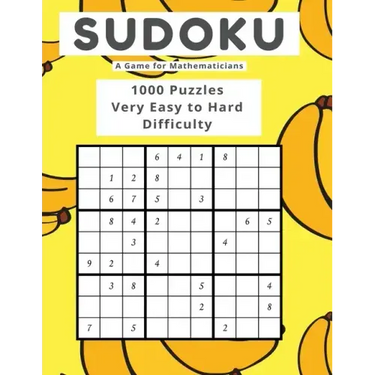 Sudoku A Game for Mathematicians 1000 Puzzles Very Easy to Hard Difficulty