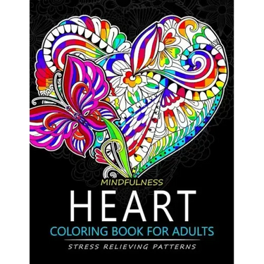 Mindfulness Heart Coloring Book For Adults: Heart with Doodle Art for Relaxation