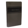 KJV, Deluxe Gift Bible, Imitation Leather, Gray, Red Letter Edition