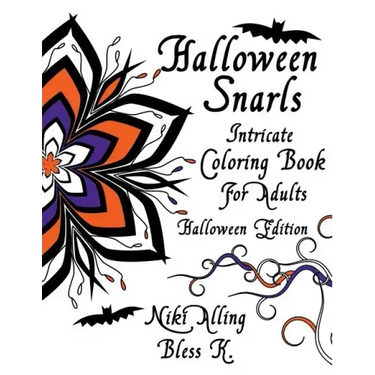Halloween Snarls: Intricate Coloring Book For Adults