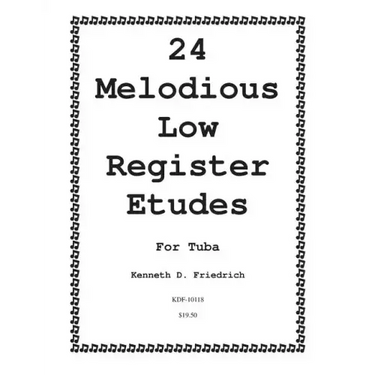 24 Melodious Low Register Etudes for Tuba