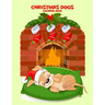 Christmas Dogs Coloring Book 1
