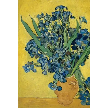 Vincent van Gogh's 'Vase with Irises Against a Yellow Background' Art of Life Jo