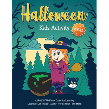 Halloween Kids Activity Ideas: Fantastic activity book for boys and girls: Word Search, Mazes, Coloring Pages, Connect the dots, how to draw tasks -