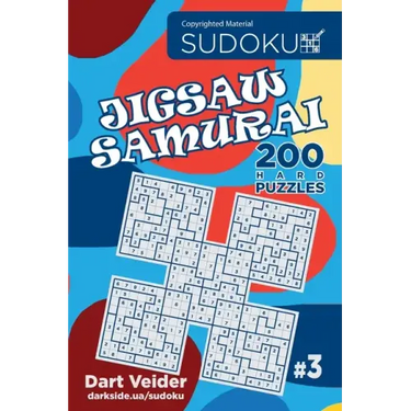 Sudoku Jigsaw Samurai - 200 Hard Puzzles (Volume 3)