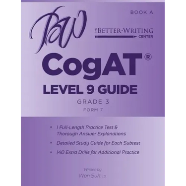 CogAT Level 9 (Grade 3) Guide: Book A