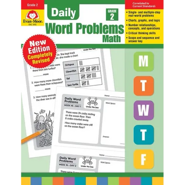 Daily Word Problems Math, Grade 2 Teacher Edition